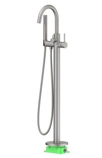 Смеситель напольный для ванны и душа Timo Saona 2310/18Y-CR чёрное золото